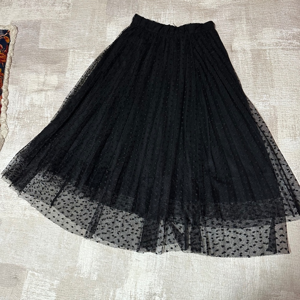 Black tulle skirt